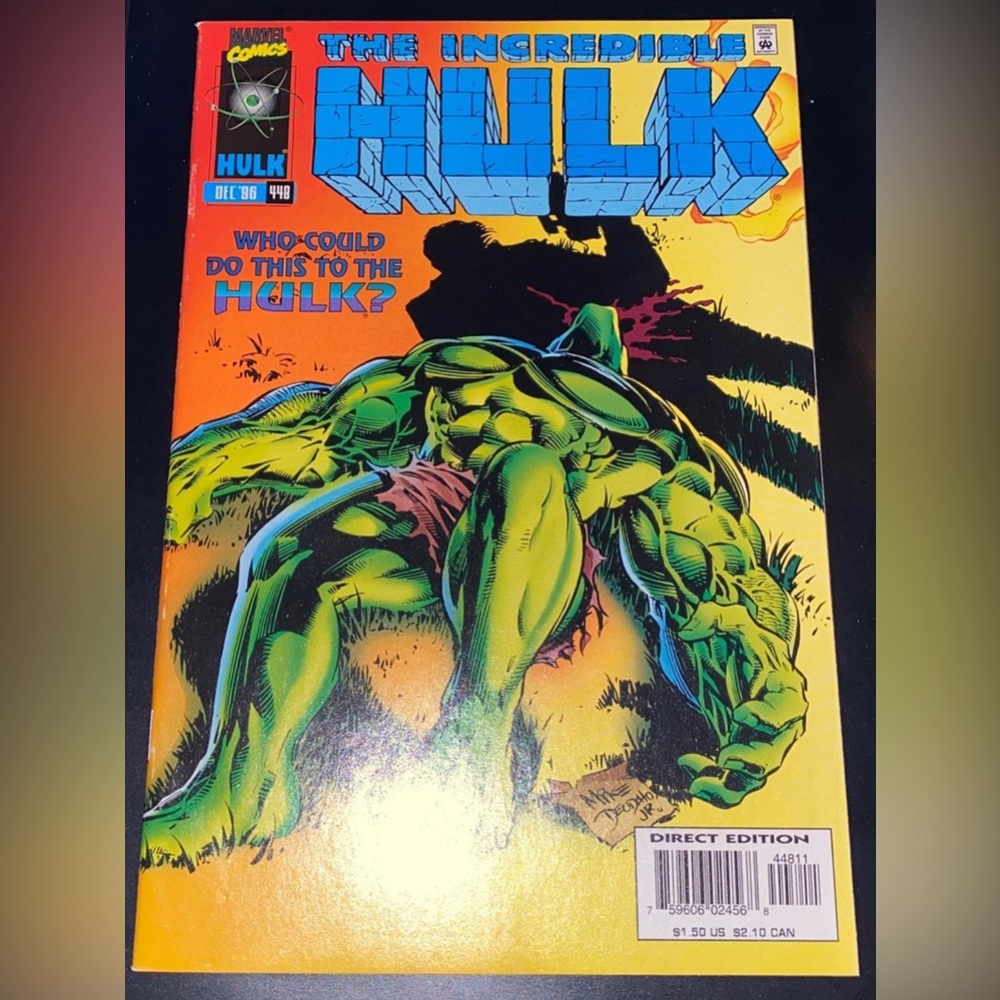 Marvel Comics The IncredibleHulk Who could do this to The hulk? #448 New vintage
